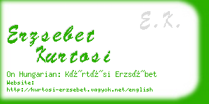 erzsebet kurtosi business card